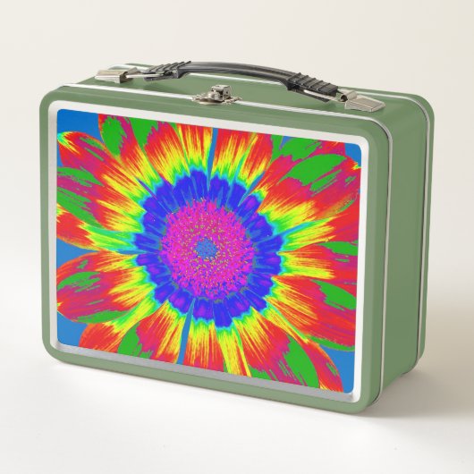 RETRO HIPPIE GEFÄRBTE KRAWATTE LUNCHBOX (Vorderseite)