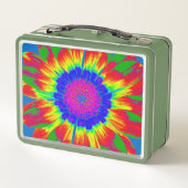 RETRO HIPPIE GEFÄRBTE KRAWATTE LUNCHBOX (Rückseite)