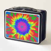 RETRO HIPPIE GEFÄRBTE KRAWATTE LUNCHBOX (Vorderseite)