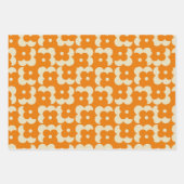 Retro Hippie Groovy Seventies Floral & Rainbow 60e Geschenkpapier Set (Vorderseite)