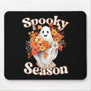 Retro Hippie Halloween Niedlich Ghost Spooky Seaso Mousepad