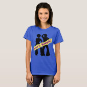 Retro Hippie lasst uns Boogie niedlichen T - Shirt (Vorne ganz)