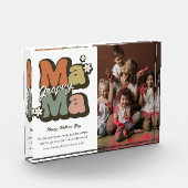 Retro Hippie Mama Mothers Day Fotoblock (Links)