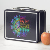 Retro Hippie Metall Brotdose (Beispiel)