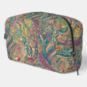 Retro Hippie: Mosiac Fantasy Toilettentasche Waschbeutel (Rechte Ecke)