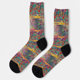 Retro Hippie" Patchwork Dreams Socks Socken