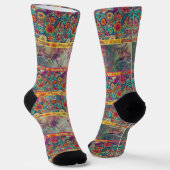 Retro Hippie" Patchwork Dreams Socks Socken (Gewinkelt)