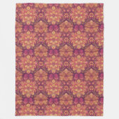Retro Hippie: Pink Road Trip Blanket Fleecedecke (Vorderseite)