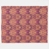 Retro Hippie: Pink Road Trip Blanket Fleecedecke (Vorderseite (Horizontal))