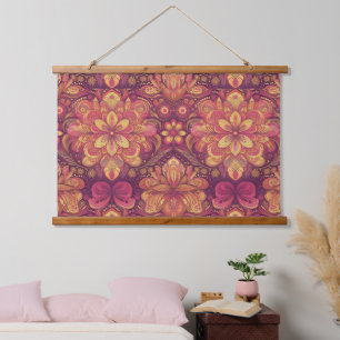 Retro Hippie: Pink Road Trip Wandbehang