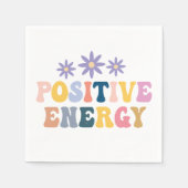 Retro Hippie positives Zitat Serviette (Vorderseite)