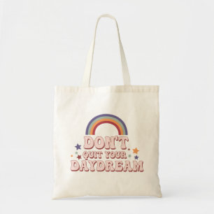 Retro Hippie positives Zitat Tragetasche