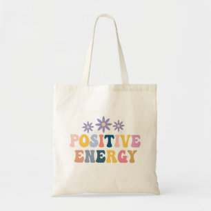 Retro Hippie positives Zitat Tragetasche