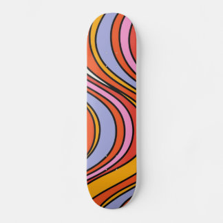 Retro Hippie Psychedelic Wirbel Skateboard