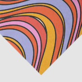 Retro Hippie Psychedelic Wirbel Tissue Paper 70 Seidenpapier (Ausschnitt)