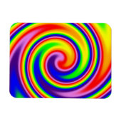 Retro Hippie Rainbow Magnet (Horizontal)