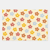 Retro Hippie Rainbow Stripes Groovy 70er Spaß Geschenkpapier Set (Vorderseite 2)