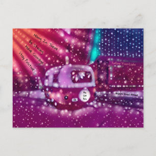 Retro-Hippie Sie Got diese Inspiration Postkarte