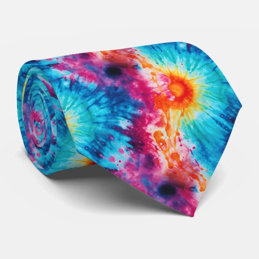 Retro Hippie Style Psychedelic Krawatte Dye (Gerollt)