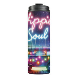 Retro Hippie Thermal Tumbler Thermosbecher