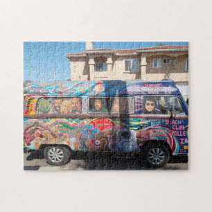 RETRO HIPPIE VAN 1960S JIGSAW PUZZLE