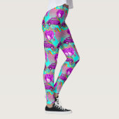 Retro Hippy Girl Car Herz 1960er 1970er Leggings (Rechts)
