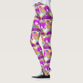 Retro Hippy Groovy Girl Car Herz 1960er 1970er Leggings (Links)