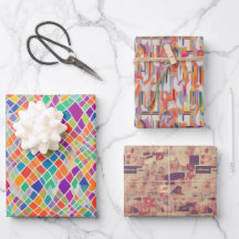 Retro Hippy Naturist (Nudist) Abstrakt Nostalgie