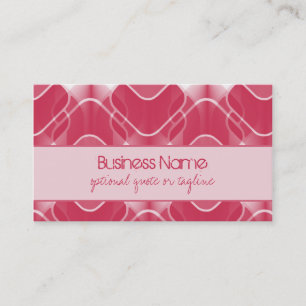 Retro Hipster Business Card, rosa Visitenkarte