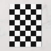 Retro-Hipster für Schwarzweiß-Karton Postkarte (Vorderseite)