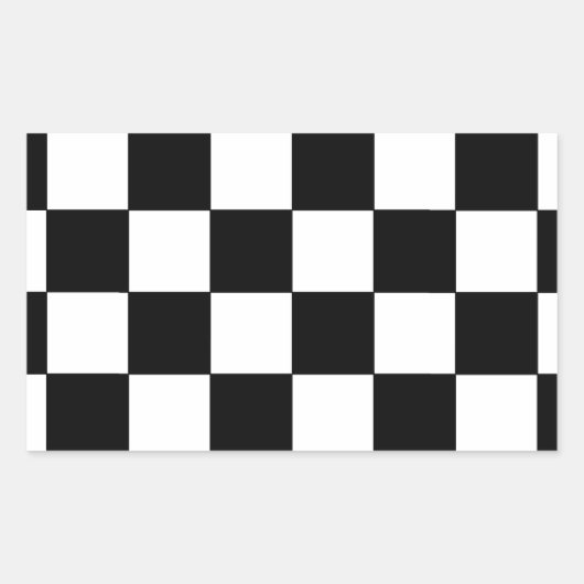 Retro-Hipster für Schwarzweiß-Karton Rechteckiger Aufkleber (Vorderseite)