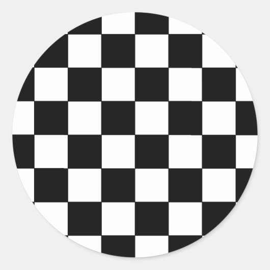 Retro-Hipster für Schwarzweiß-Karton Runder Aufkleber (Vorderseite)