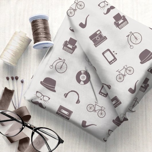 Retro Hipster Graphics #3 ID1073 Stoff