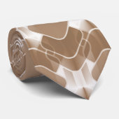 Retro Hipster Krawatte, Mocha Krawatte (Gerollt)
