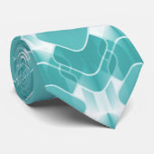 Retro-Hipster-Krawatte, Türkis Krawatte (Gerollt)