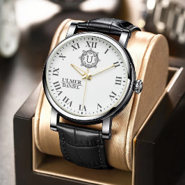 Retro Hipster Monogram Unique Personalized Design Armbanduhr