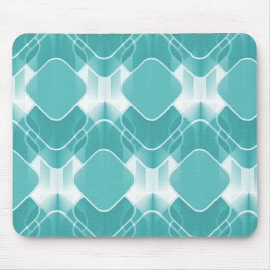 Retro Hipster Mousepad, Aquamarin Mousepad (Vorne)