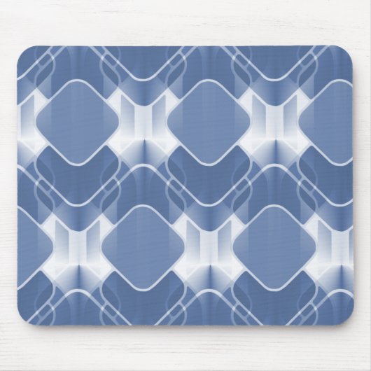 Retro Hipster Mousepad, blau Mousepad (Vorne)