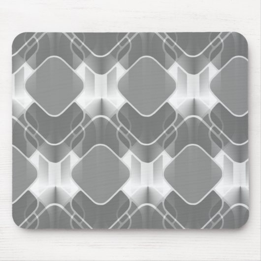 Retro Hipster Mousepad, grau Mousepad (Vorne)