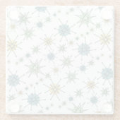 Retro Hipster-Raum-Alters-AtomSternexplosion Glasuntersetzer (Rückseite)