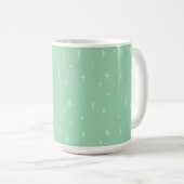Retro Hipster Space Age Atomic Sternexplosion 15oz Kaffeetasse (VorderseiteRechts)