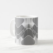 Retro Hipster Tasse, grau Kaffeetasse (Vorderseite Links)