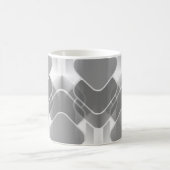 Retro Hipster Tasse, grau Kaffeetasse (Mittel)