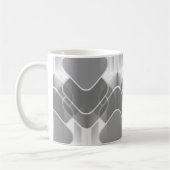 Retro Hipster Tasse, grau Kaffeetasse (Links)