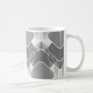 Retro Hipster Tasse, grau Kaffeetasse
