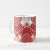 Retro Hipster Tasse, rot Kaffeetasse (Vorderseite Links)