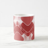 Retro Hipster Tasse, rot Kaffeetasse (Mittel)