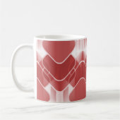 Retro Hipster Tasse, rot Kaffeetasse (Links)