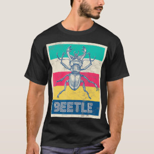Retro-Hirschkäfer-Geschenk im Vintage-Design T-Shirt