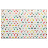 Retro-Hirschköpfe Stoff (Fat Quarter (45,7 x 55,9 cm))